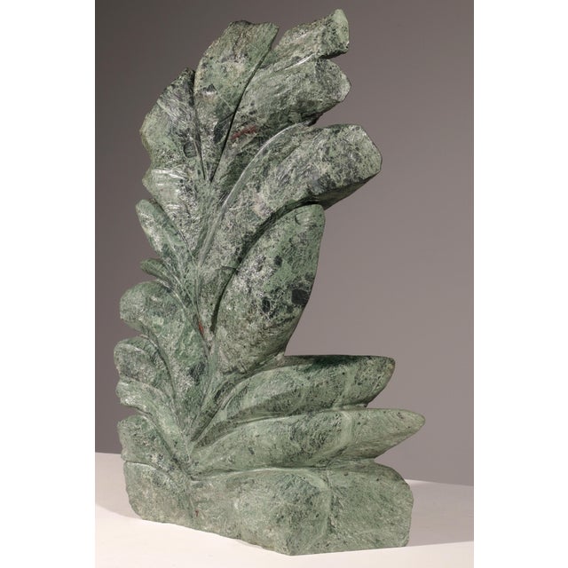 Forest Green Armando Rosato, Green Carrara Marble Artwork, 1977 For Sale - Image 8 of 11
