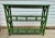 Mid-Century Green Rattan Etagere Bookcase Console - Newly Painted For Sale - Image 10 of 10
