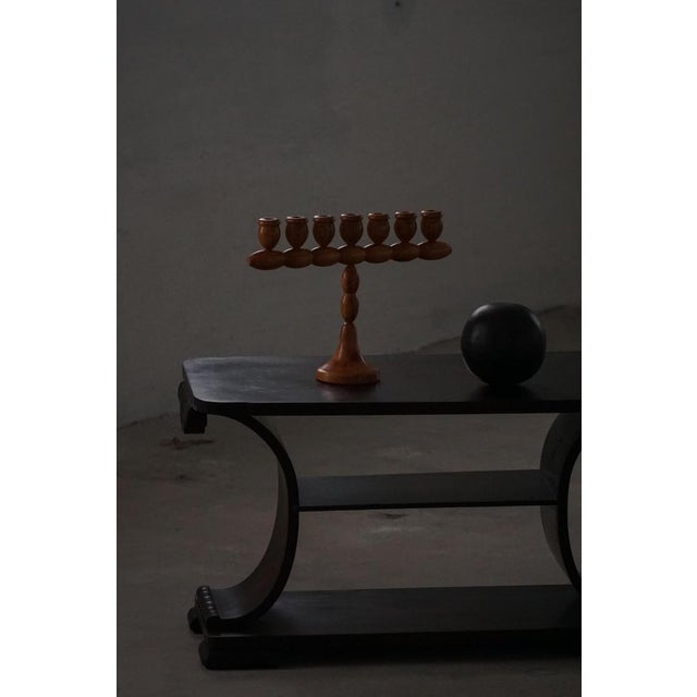 Danish Art Deco Wooden Side Table with Shelf, 1930s For Sale - Image 13 of 18