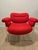 2010s Fogia Bollo Armchair in Red Fabric For Sale - Image 5 of 8