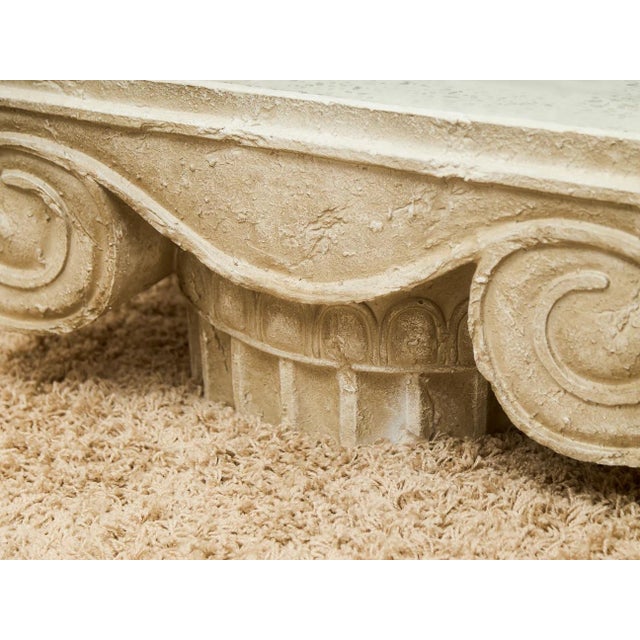 Mid-Century Modern Architectural Ionic Column Capital Coffee Table For Sale - Image 3 of 12