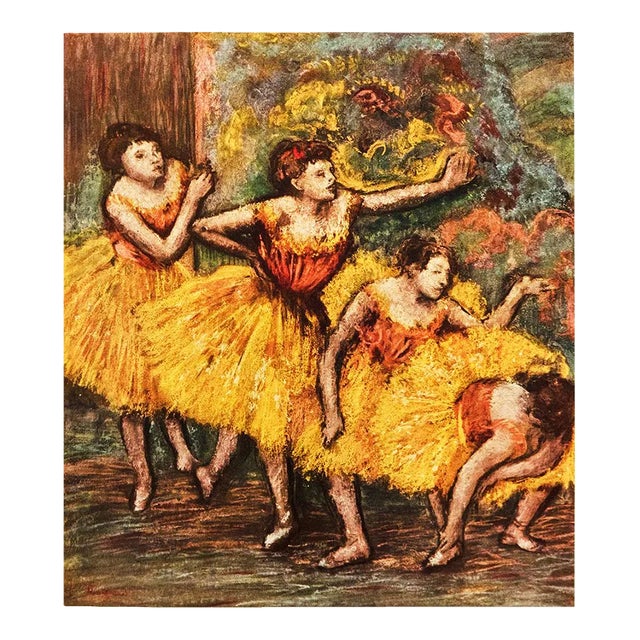 1950s After Edgar Degas "Four Dancers", First Edition Full-Color Vintage Print For Sale