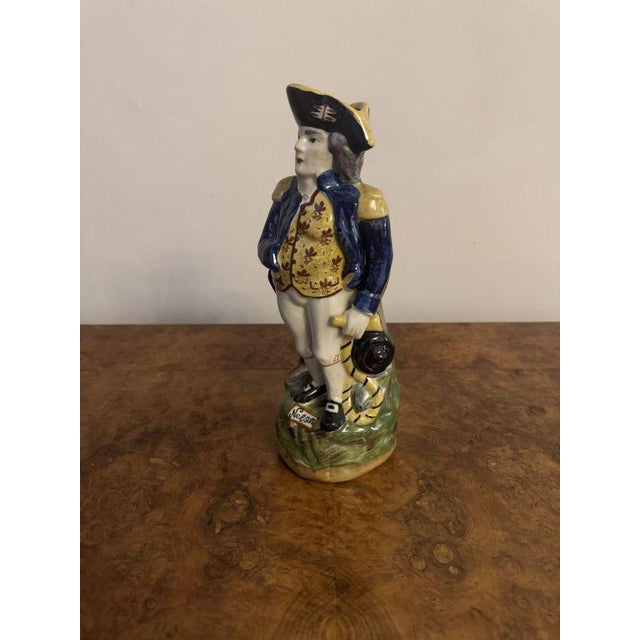 19th Century Antique Lord Nelson Toby Jug For Sale - Image 4 of 5