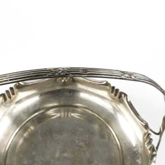 Silver Art Nouveau Fruit Basket, 1890s For Sale - Image 8 of 13