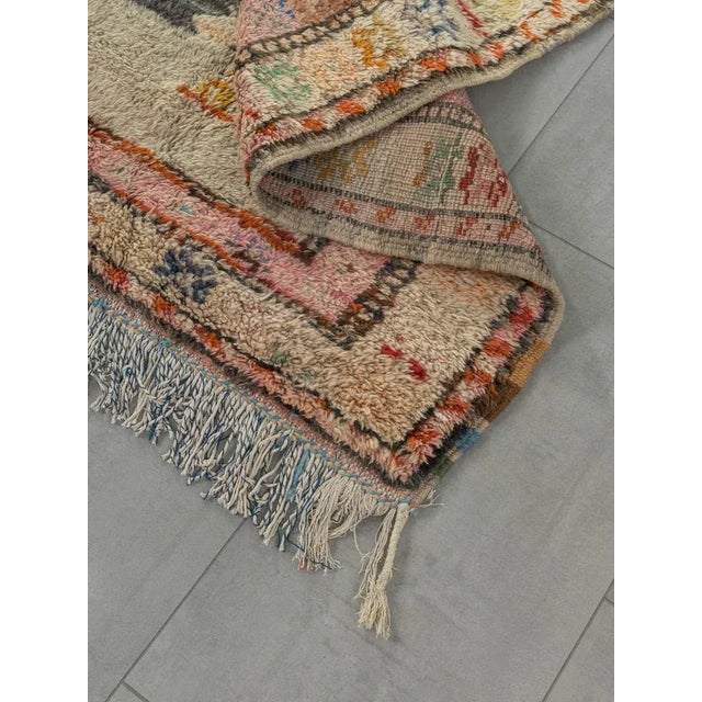 Brown Vintage Boujad Berber Rug, 1980s For Sale - Image 8 of 9