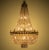 Very elegant large empire style chandelier, hot air balloon, 22 brass lights and Bohemian crystal. Decorated internally...