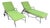 Vintage Pair Brown Jordan Florentine Chaise Lounge Chairs With Original Cushions For Sale