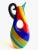 Vintage 1980's Postmodern Italian Murano Art Glass Fused Multicolor Stripe Sculptural Pitcher Vase For Sale - Image 11 of 13