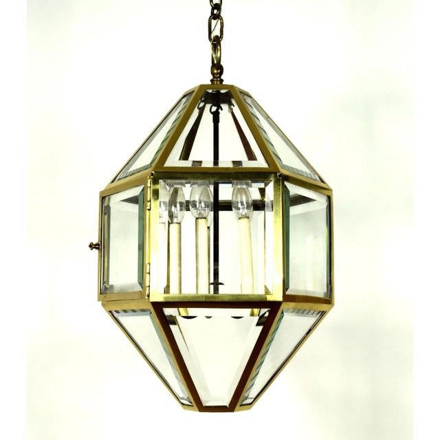 Large Antique Vienna Secession Pendant Lamp by Josef Hoffmann For Sale - Image 3 of 11