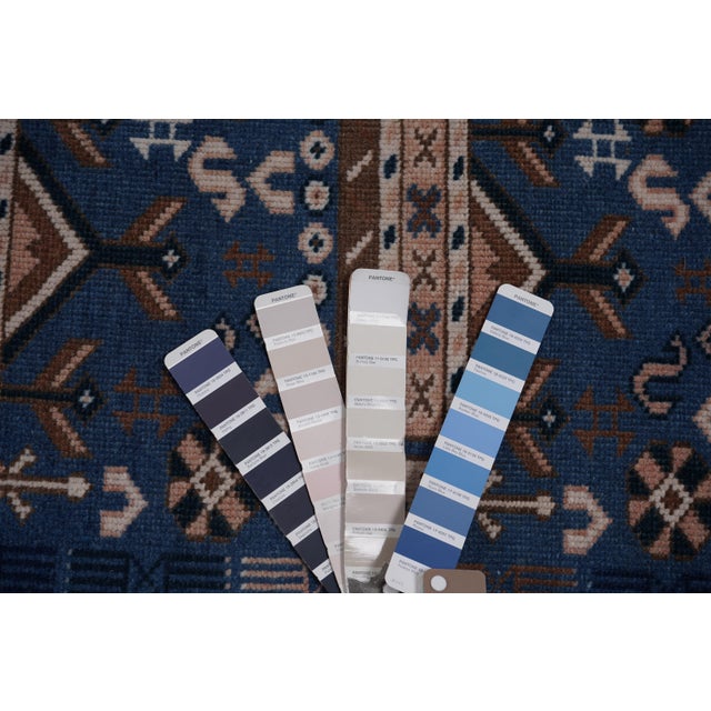 1960s Handknotted Turkish Oushak Rug 4'7'' X 8'1'' For Sale - Image 10 of 10