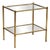 Vintage Brass Coffee Table with Double Glass Tops, 1970s For Sale