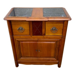 Small Antique Cherry Wood Entryway Sideboard, 1970s For Sale