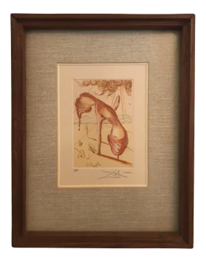 Salvador Dali Colored Etching, Artist Proof