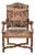 Louis XV Carved Walnut Armchair from Tuscany, 18th Century For Sale
