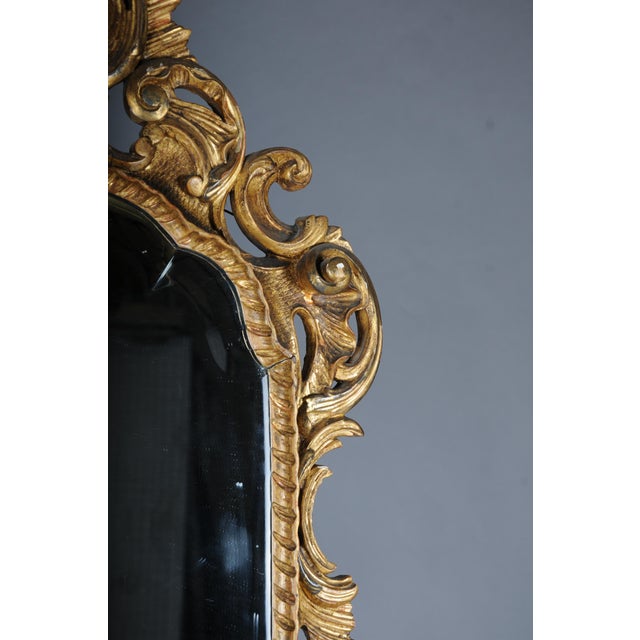Venetian Baroque Ornately Gilded Wall Mirror, 19th Century For Sale - Image 11 of 18