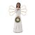 Modern Angel Figurines withGold Metal Wings (Set of 6) For Sale In Chicago - Image 6 of 7