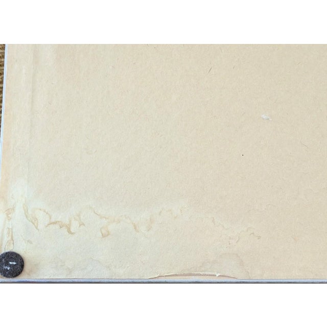 1990s Vintage Signed "Shorebirds" Watercolor Painting For Sale - Image 5 of 5