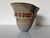 Taupe 1980s Vintage Organic Studio Art Ceramic Vase With Natural Fiber Detail For Sale - Image 8 of 12