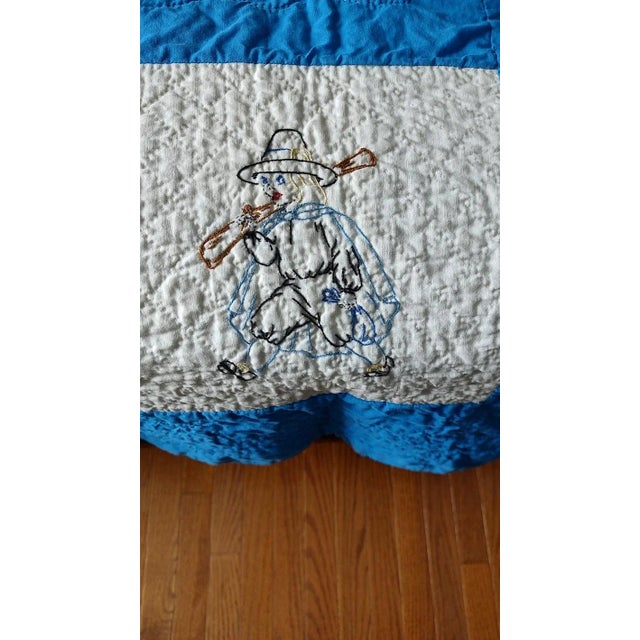 1940s Vintage Embroidered Quilt For Sale In Baltimore - Image 6 of 12