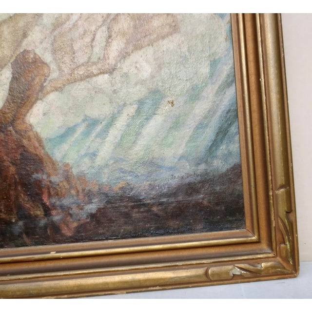 1930s Jean Deaville 1934 Painting Study for "Le Paradis Terrestre" For Sale - Image 5 of 9