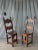 19th Century 19th C Italian Inlaid Ladder Back Side Chairs - Set of 2 For Sale - Image 5 of 9