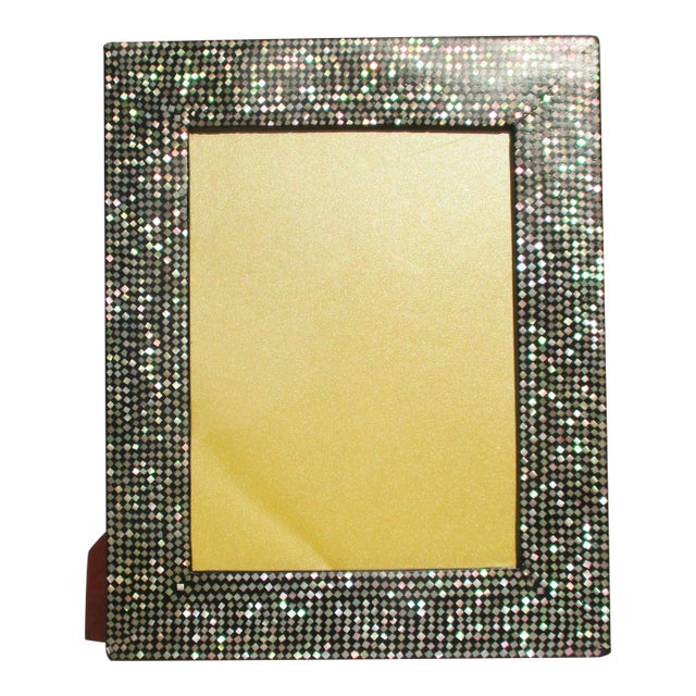 Vintage 1970s Mother of Pearl Photo Frame For Sale