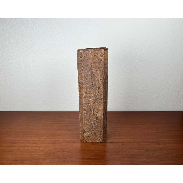 Ceramic Mid-Century Modern German Brutalist Studio Pottery Vase, 1960s For Sale - Image 7 of 13