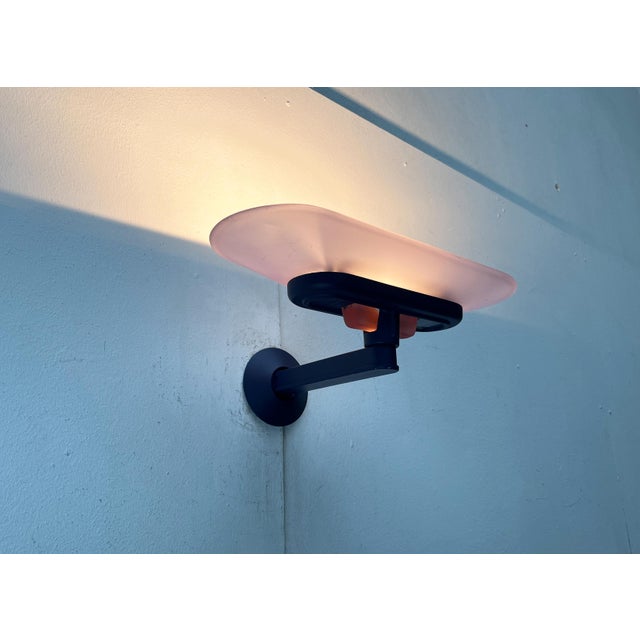 Vintage Italian Pink Jill Sconce from Arteluce, 1970s For Sale - Image 4 of 18