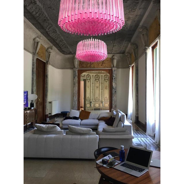 Triedri Murano Glass Chandeliers, Set of 2 For Sale - Image 14 of 18