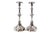 Silver Candlesticks with Stems Revealed with Palms, Set of 2 For Sale - Image 9 of 9