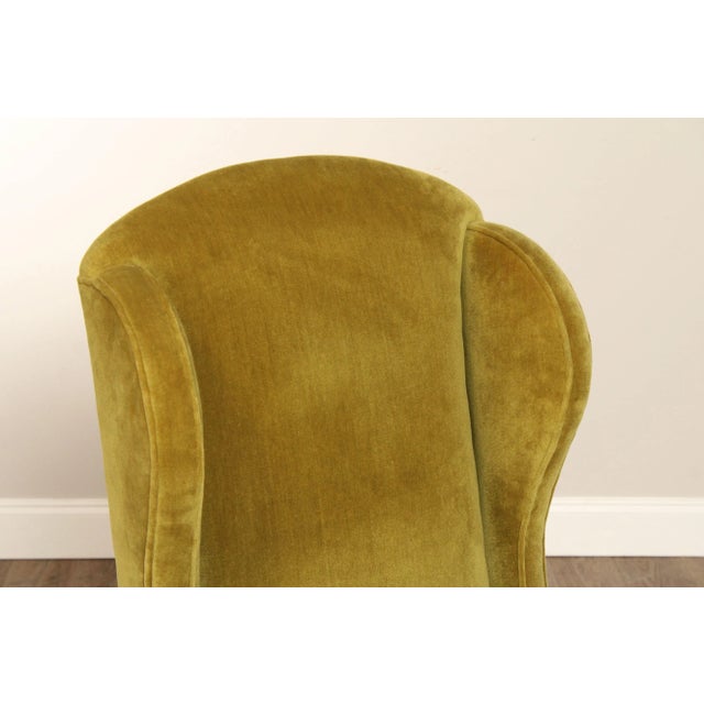Chippendale Chippendale Style Tall Back Wing Chair For Sale - Image 3 of 12