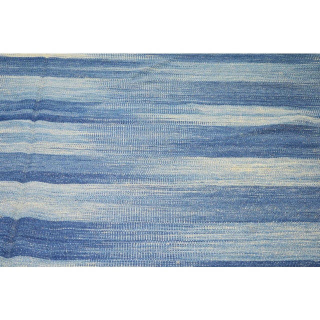 Shabby Chic Vintage Persian Mazandaran Natural Color Hand Made Organic Wool Tribal Kilim,8'x9'8" For Sale - Image 3 of 5