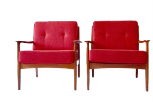 Set of Organic Easy Chairs by Eugen Schmidt for Soloform, 1960s
