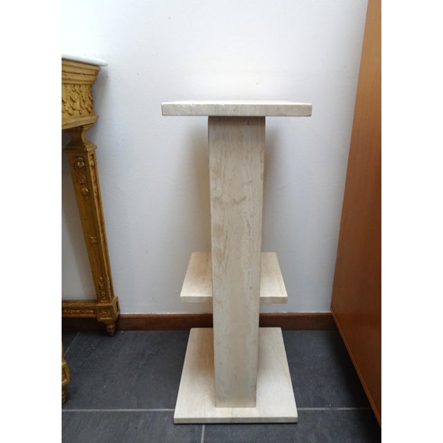Travertine Side Table, 1970s For Sale - Image 16 of 18
