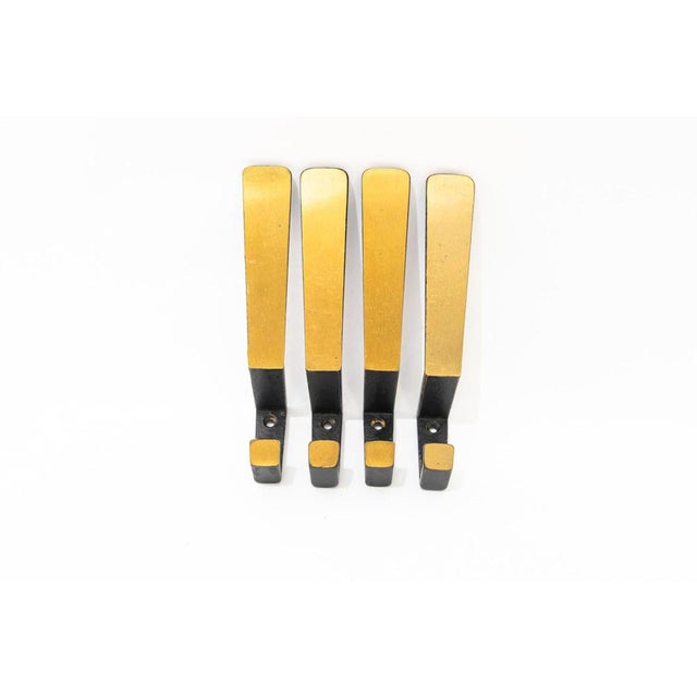 Elegant Brass wall hooks around 1950s Original condition