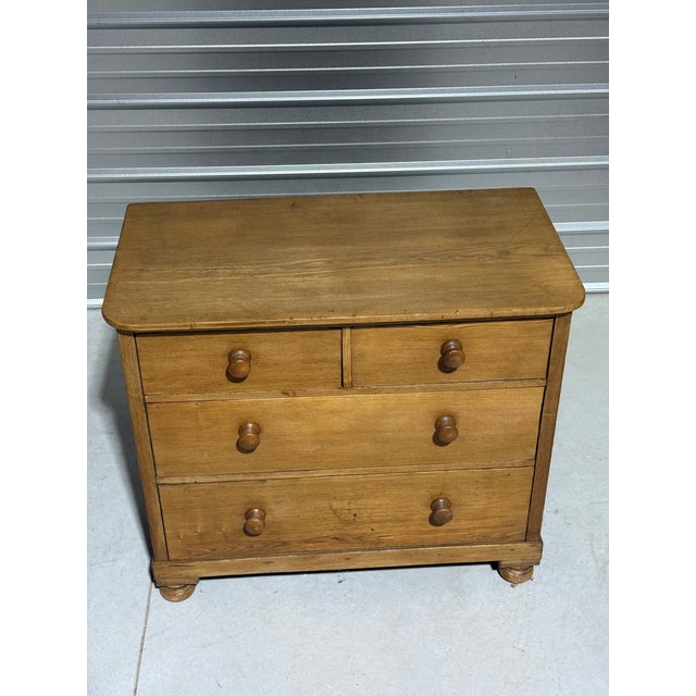 Antique Pine Two Over Two Drawers - Chest of Drawers From England We found this chest of drawers in northeastern England....