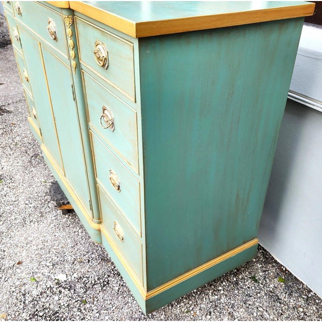 Antique Irwin French Country Buffet Sideboard Bar For Sale - Image 10 of 18