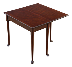 Antique Georgian Mahogany Gateleg Drop-Leaf Dining Table, 1800s