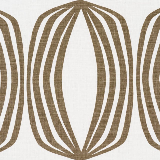 Contemporary SAMPLE - Schumacher Fontana Fabric In Peat For Sale - Image 3 of 5