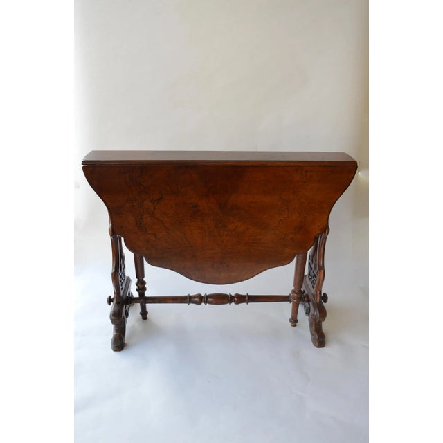 Wood Victorian Figured Walnut Sutherland Table For Sale - Image 7 of 13
