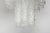 White Murano Glass Tube Chandelier For Sale - Image 8 of 9