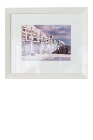 Late 20th Century "Capt. Jack's Wharf" Nautical Photograph Print, Framed