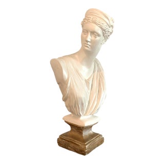 Neoclassical Bust of Dianna, Goddess of the Hunt For Sale