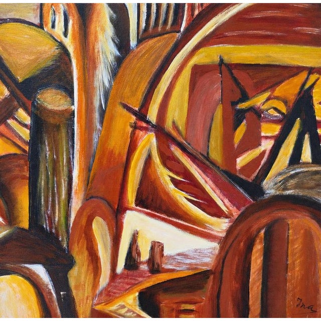 Ina, Chaos, Abstract Composition, 1990s, Canvas For Sale - Image 4 of 9