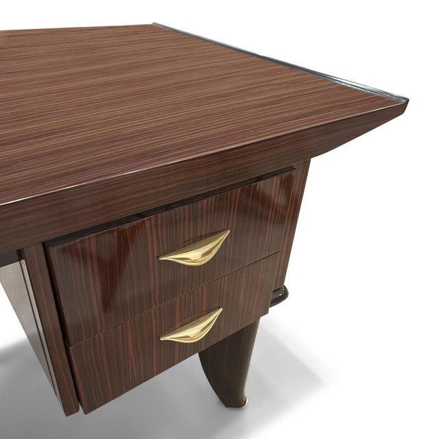 Early 20th Century Sanyas et Popot Art Deco Desk For Sale - Image 4 of 9