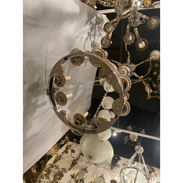 Metal 1900 Caldwell Neoclassic 8 Lights Chandelier For Sale - Image 7 of 11