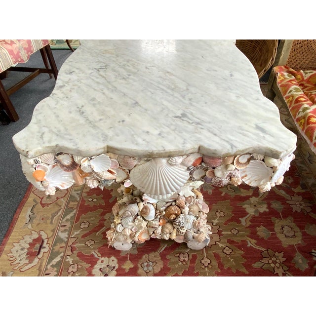 20th Century Shell Encrusted Table For Sale - Image 4 of 15