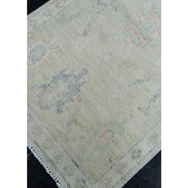 Turkish Oushak Rug 2'1" x 4'5" #17146 For Sale - Image 3 of 8
