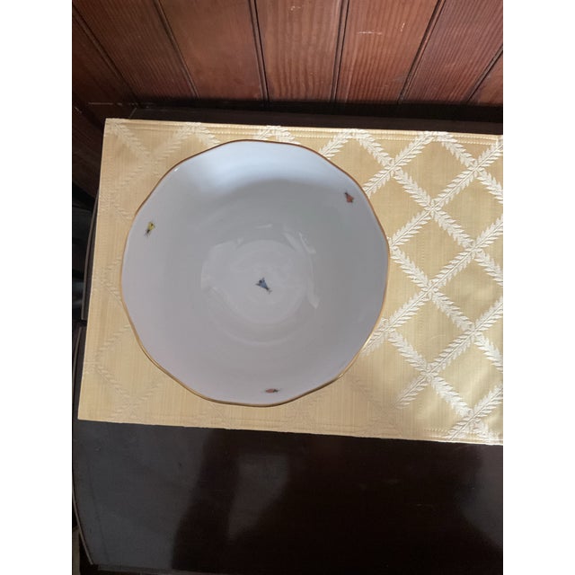 Asparagus Herend Rothschild Bird Motif Porcelain Bowl For Sale - Image 8 of 10