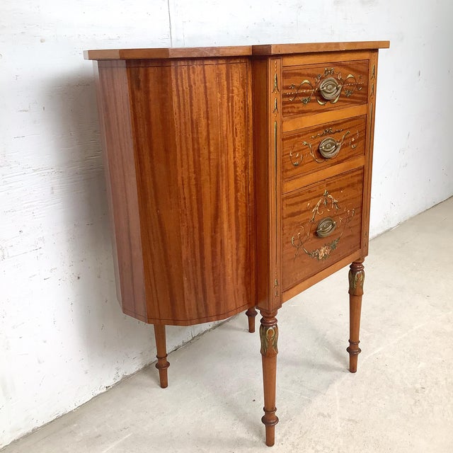 Antique American Adam Revival Martha Washington Sewing Cabinet by Aimone Mfg. Co., For Sale - Image 4 of 17